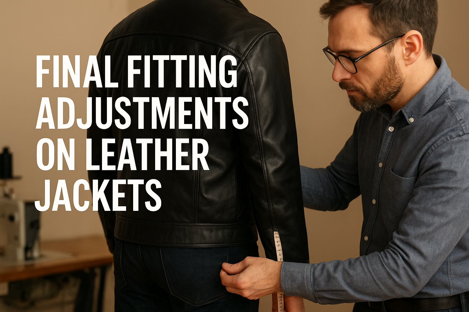 Final Fitting Adjustments on Leather Jackets